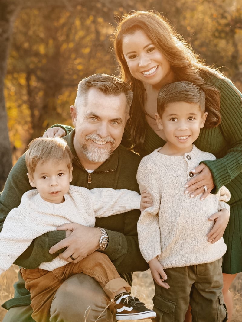 Seth Rusackas with his family.