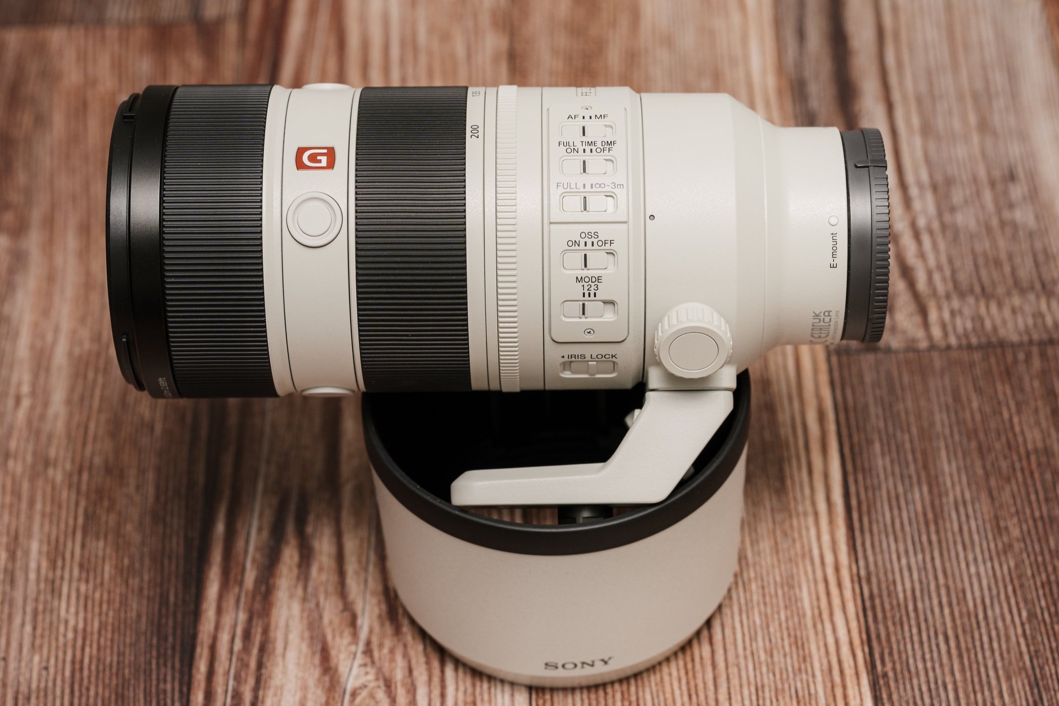 The left side has all the controls you need, including three image-stabilization modes and three programmable buttons. I use the full-time DMF switch surprisingly often — it enables manual-focus override during autofocus, great when someone is behind glass or in a mirror.